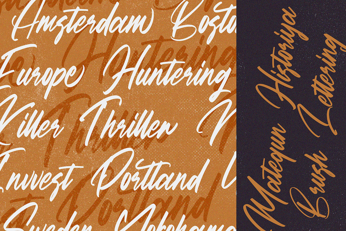 Matequn Historiya - Handwritten Font, a Script Font by StringLabs (Photo 7 of 11)