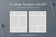 16x20 Collage Board Template PSD, a Templates & Theme by Paperweight Memories (Thumbnail 3 of 4)