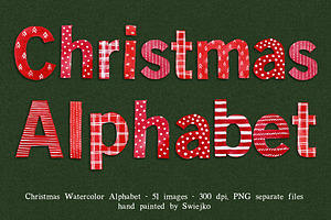 Christmas Alphabet, Painted