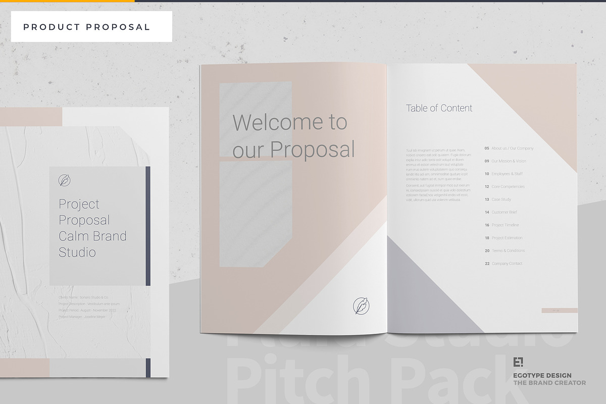 Calm Proposal, a Brochure Template by Egotype (Photo 5 of 25)