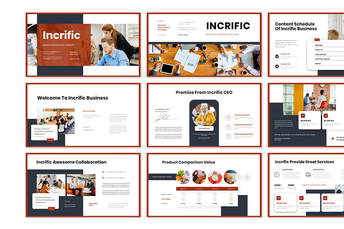 Incrific Business Powerpoint & GS, a Presentation Template by Raseuki (Photo 2 of 5)