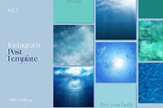 6 Blue Water Geometric Backgrounds, a Pattern Graphic by Tori Design (Thumbnail 3 of 8)