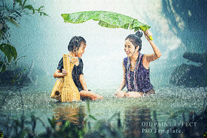 Oil Painting Effect Photoshop, an Action Add-On by liptouse