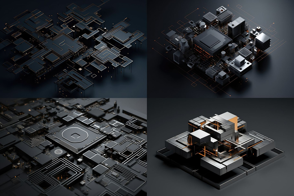20 Futuristic Motherboards, a Background Graphic by HipFonts (Photo 5 of 6)