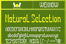 Natural Selection font