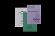 postcard thank you card collection, a Stationery Template by Replika Machine (Thumbnail 6 of 7)