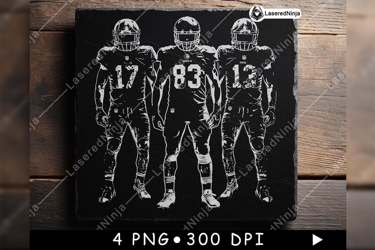 Three American Football Players Gear, a Background Graphic by LaseredNinja (Photo 5 of 7)
