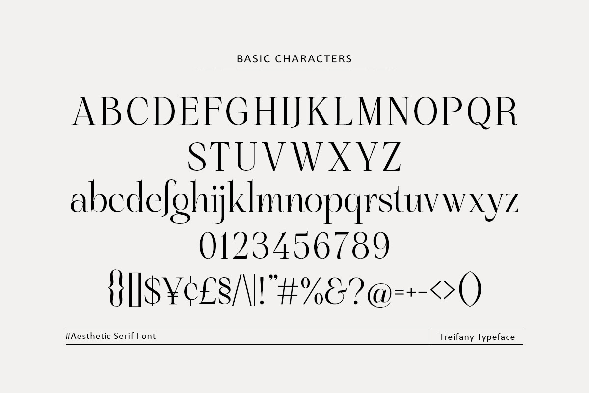 Treifany, a Serif Font by Attract Studio (Photo 17 of 20)