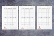 2025 Wall Calendar Minimal Grid, a Stationery Template by Boris Cupac (Thumbnail 2 of 5)