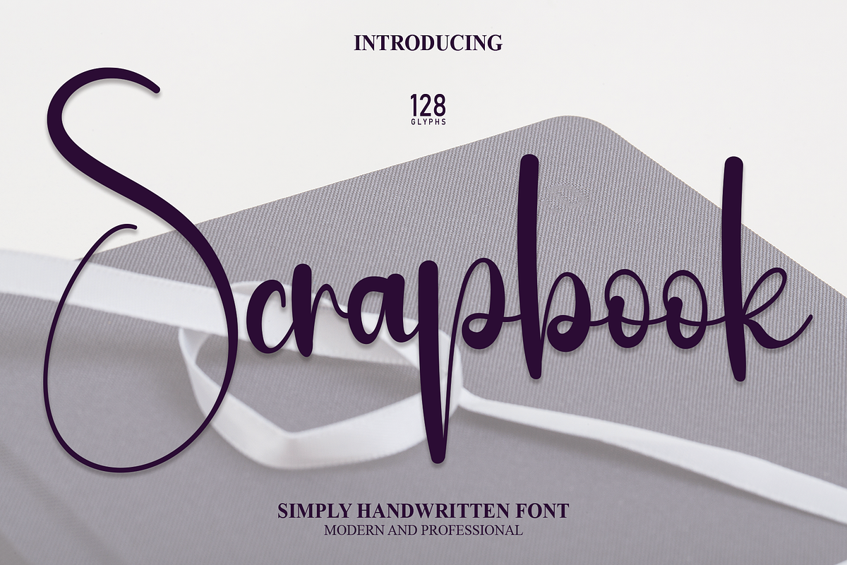 Scrapbook | Script Font, a Script Font by Scratchones (Photo 1 of 7)