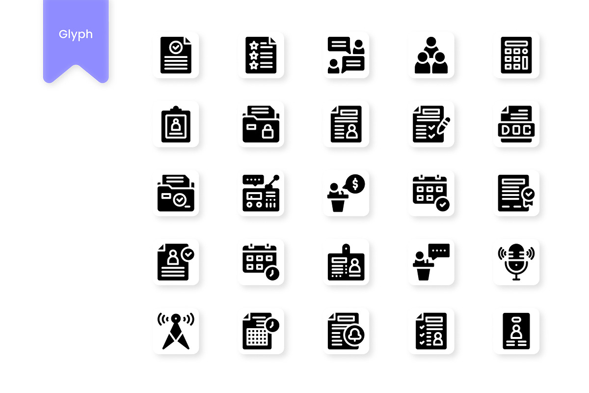 Interview Icons, a Duotone Icon by HacaStudio