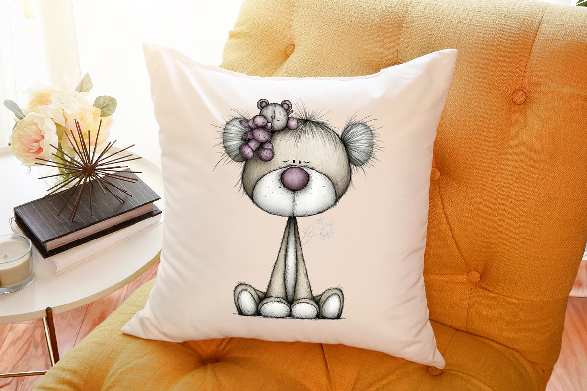 Whimsical Christmas Teddy Clipart Bu, an Illustration by Sublimation Artist (Photo 6 of 6)