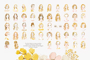 Golden muse clipart set, a Decorative Illustration by Patishop Art (Thumbnail 9 of 10)