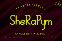 Sherapym - Sans serif stye font