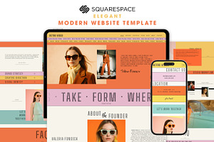 Retro Squarespace Website Template