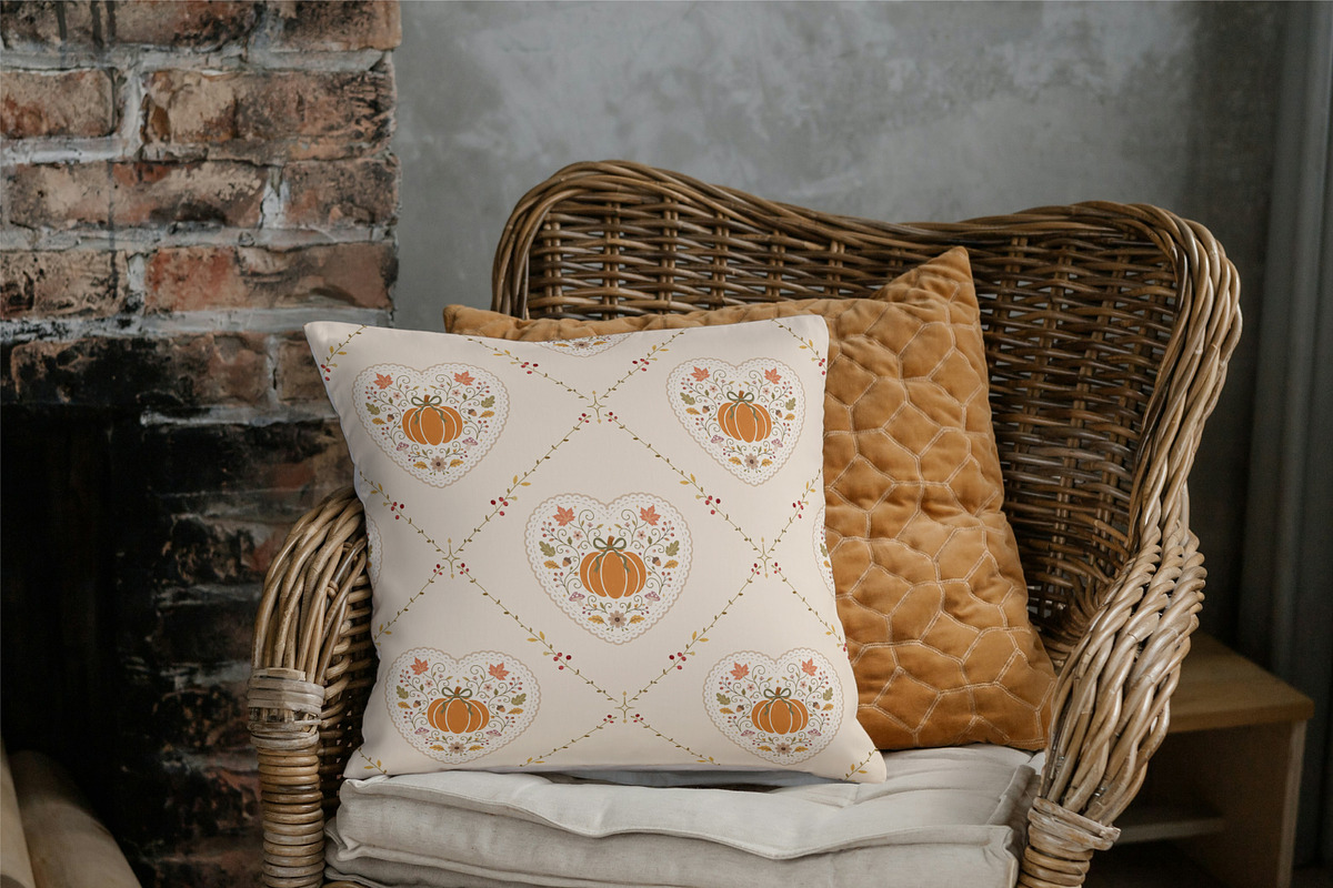 Whimsical Autumn Pumpkin Papers, a Pattern Graphic by lindoet23 (Photo 4 of 8)