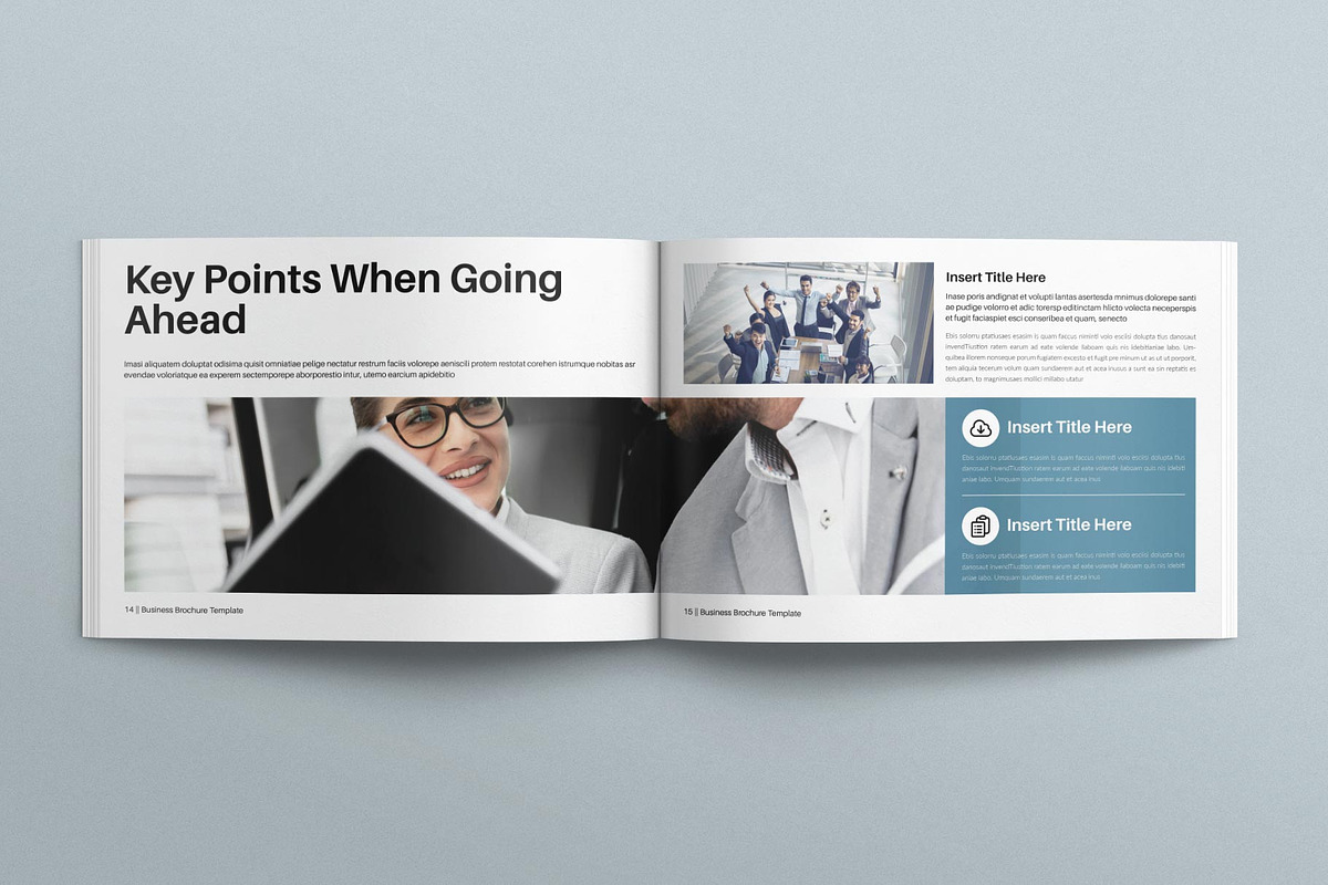 Business Brochure Template Landscape, a Brochure Template by E-Type (Photo 6 of 7)