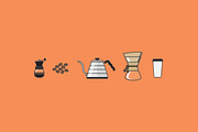 9 Coffee Elements  Part 1 + Bonus, an Object Graphic by Dustin Weeres (Thumbnail 3 of 3)