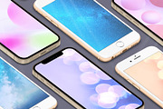 3D iPhone Presentation Mock-Up 04, an iPhone Mockup by Graphicsworld125 (Thumbnail 1 of 9)