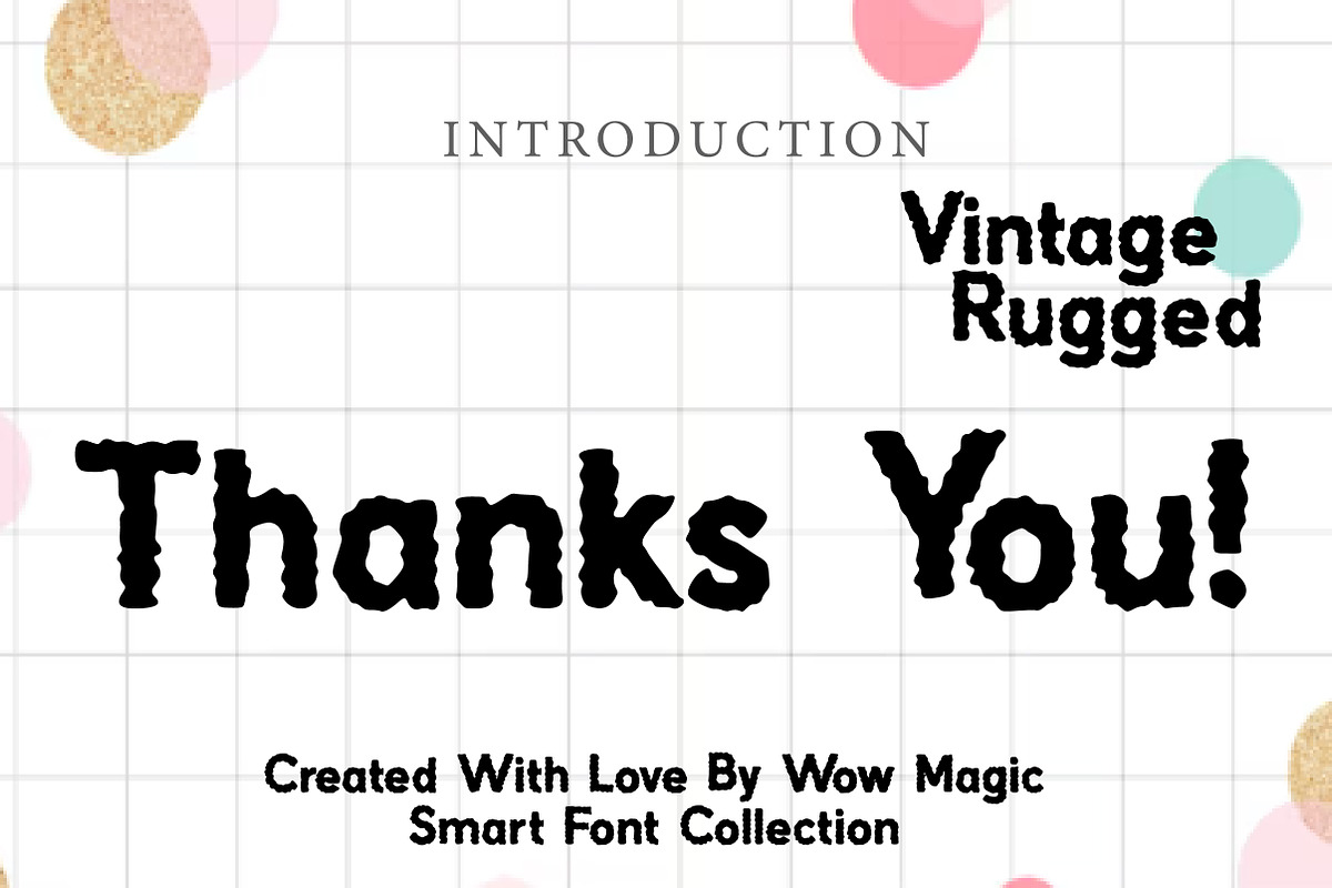 Vintage Rugged, a Slab Serif Font by Wow Magic (Photo 3 of 3)