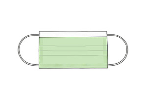 Surgical Mask - Mockup Template