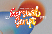 Gersival - Bold Script Logotype, a Handwritten Font by tebaltipislab (Thumbnail 1 of 10)