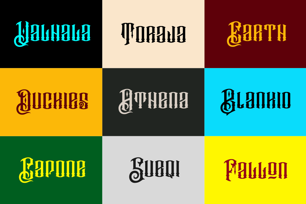 Barakah Layered Typeface + Extras preview 3