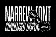 LL Narrew Textured font, a Sans Serif Font by Lives And Levels (Thumbnail 2 of 8)