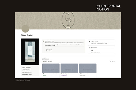 Notion – Client Portal for Designer