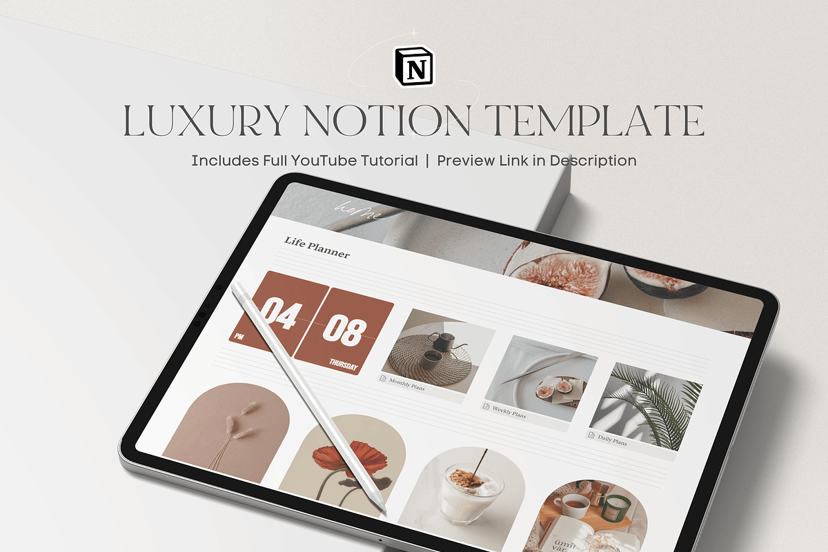 Notion Life Planner, a Websites & App Template by Asha Glenn Design Studio (Photo 2 of 12)