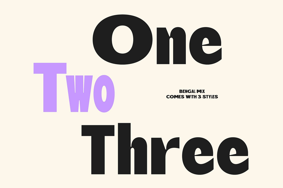 Bengal Mix, a Sans Serif Font by Craft Supply Co. (Photo 3 of 8)