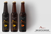 Amber Glass Beer Bottle Mockup 03, a Packaging Mockup by pmvch (Thumbnail 5 of 8)