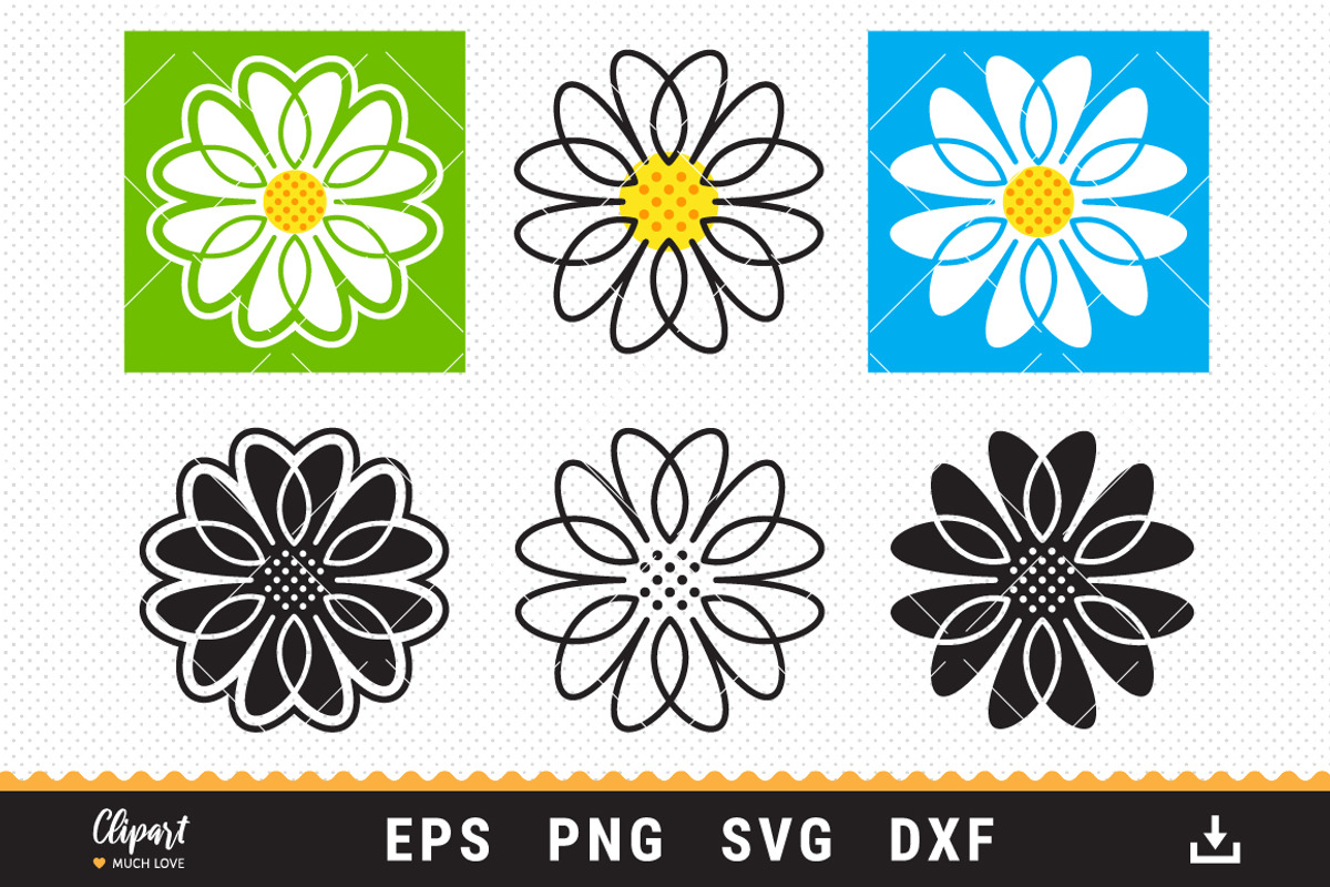 Daisy SVG, Icon, Flowers Clipart, an Icon by ClipartMuchLove (Photo 1 of 6)