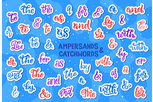 Ampersand and catchword, a Decorative Illustration by Vector Tradition