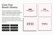 50 INSPIRING INSTAGRAM TEMPLATE, a Social Media Template by RB Boutique (Thumbnail 6 of 10)