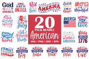 American SVG Bundle, USA SVG Bundle, an Illustration by ZoomkSVG (Thumbnail 1 of 39)