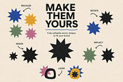 24 Tactile Cutout Vector Shapes, an Object Graphic by Designs24hr (Thumbnail 10 of 10)
