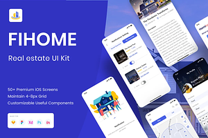 FiHome - Real Estate App Design UI