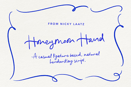 Honeymoon Hand Script & Doodles