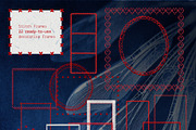 Red Embroidery&Cyanotype Collection, an Object Graphic by Hello Muse (Thumbnail 10 of 13)