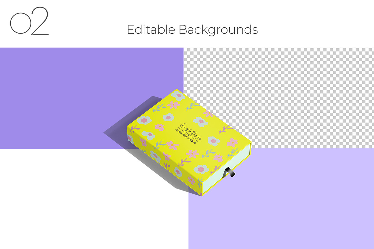 Slim Rectangular Drawer Box Mockup, a Packaging Mockup by Sheikhadesign (Photo 3 of 12)