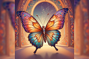 3D Butterfly Midjourney Prompts, a Background Graphic by Design Laz (Thumbnail 3 of 7)