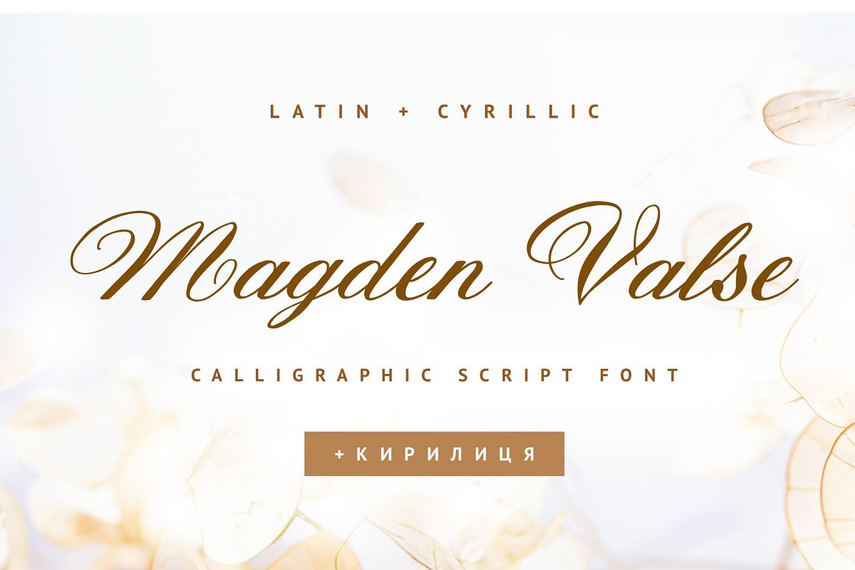 Magden Valse Cyrillic Font, a Script Font by IraDvilyuk (Photo 1 of 6)