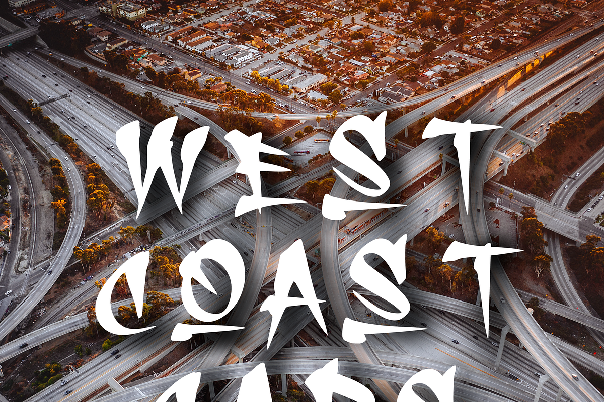 WEST COAST CAPS, a Handwritten Font by Beau Hopps Design (Photo 5 of 6)