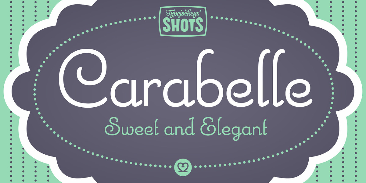 Carabelle, a Script Font by Typejockeys (Photo 1 of 3)
