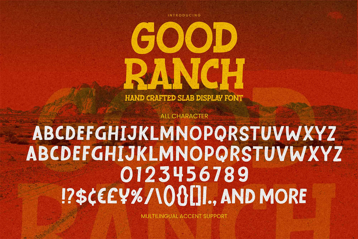Good Ranch – Hand Crafted Slab, a Slab Serif Font by Gassstype (Photo 8 of 8)