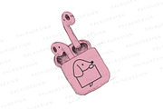 Animals Holding Signs Clipart Set, an Animal Illustration by Palau (Thumbnail 6 of 12)