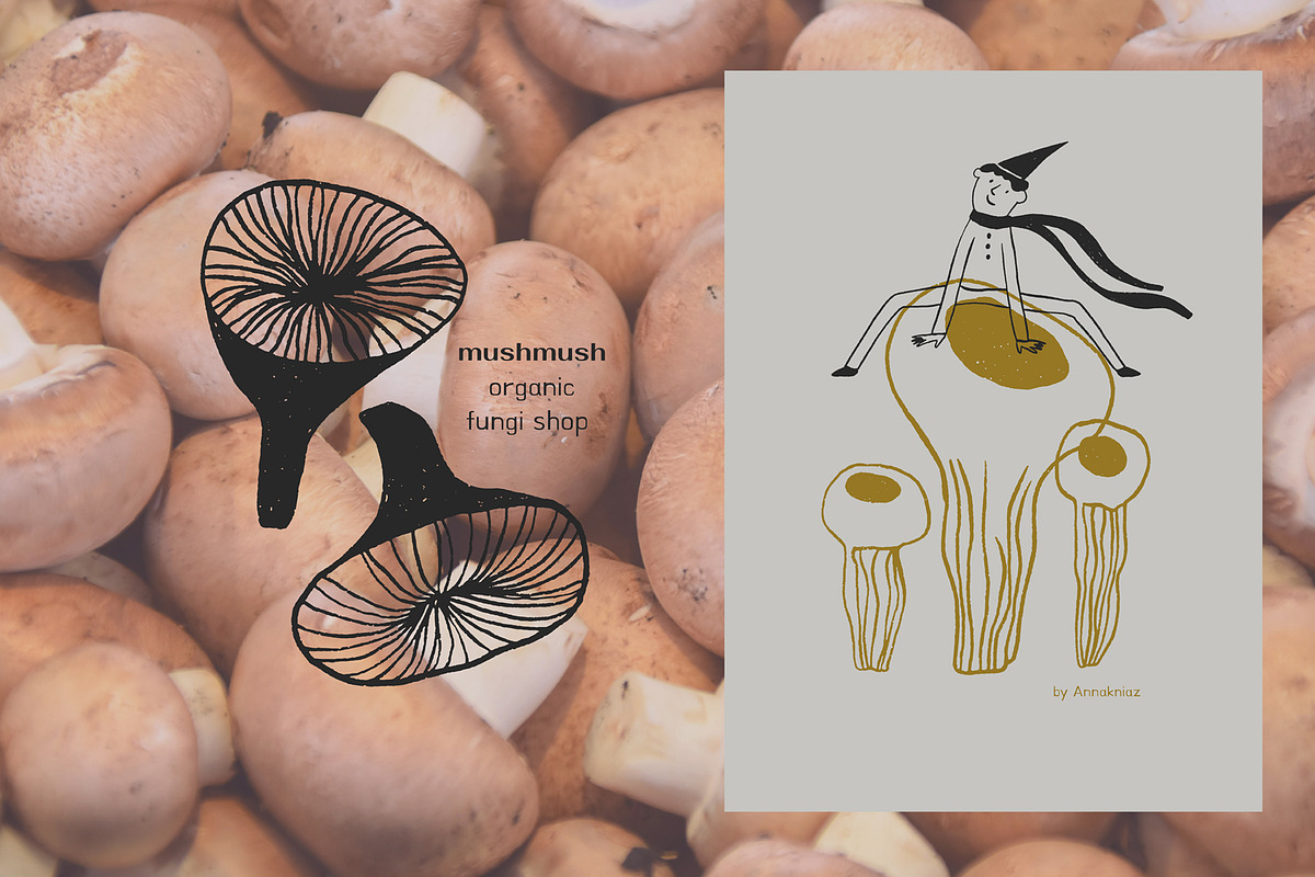 Magnificent Mushrooms, a Food Illustration by Annakniaz (Photo 8 of 15)