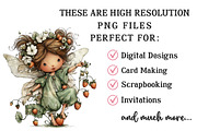 Strawberry Fairy PNG Clipart, a Seasonal Illustration by OK Design (Thumbnail 6 of 6)