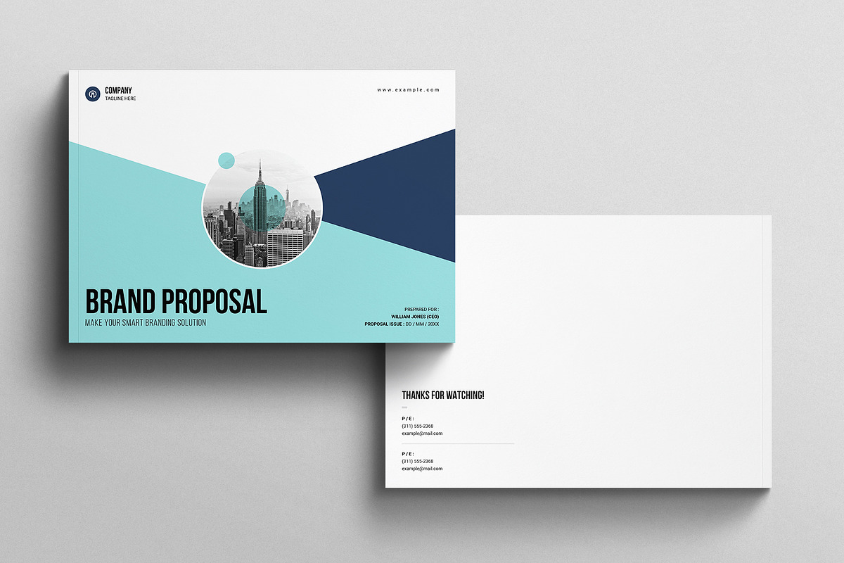 Brand Proposal Template Landscape, a Brochure Template by E-Type (Photo 7 of 7)
